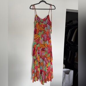 NWT Farm Rio fruit salad dress maxi size small